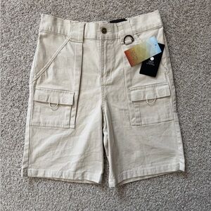 Ocean + Coast Kids Cargo Shorts L True Stone NWT Stretch